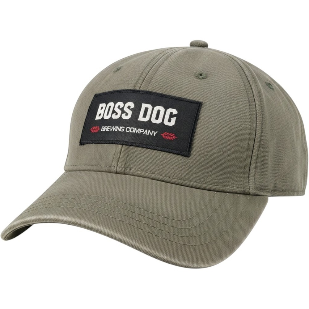 Boss Dog Brewing Company Gray Adjustable Baseball Cap Mens Casual Dad Hat Brewer